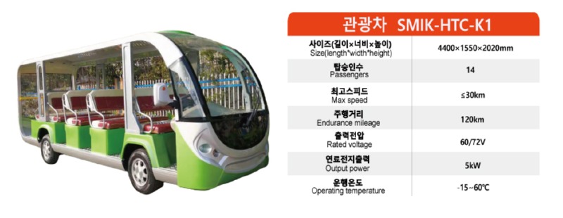 수소관광차 스미크 개발 생산